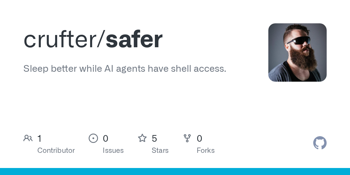Safer Treats Agent Shell Access Like a Capability Problem, Which Is Exactly the Right Instinct Right Now