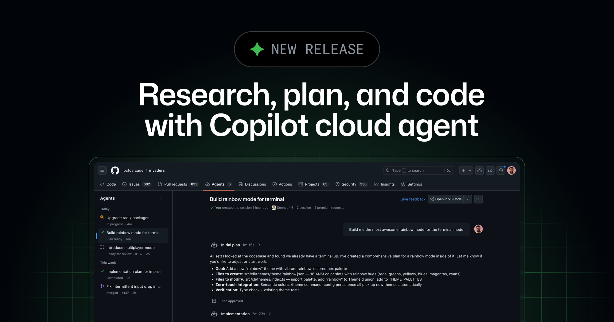 GitHub Copilot Cloud Agent Expands Beyond PRs: Now Branches, Plans, and Deep Codebase Research
