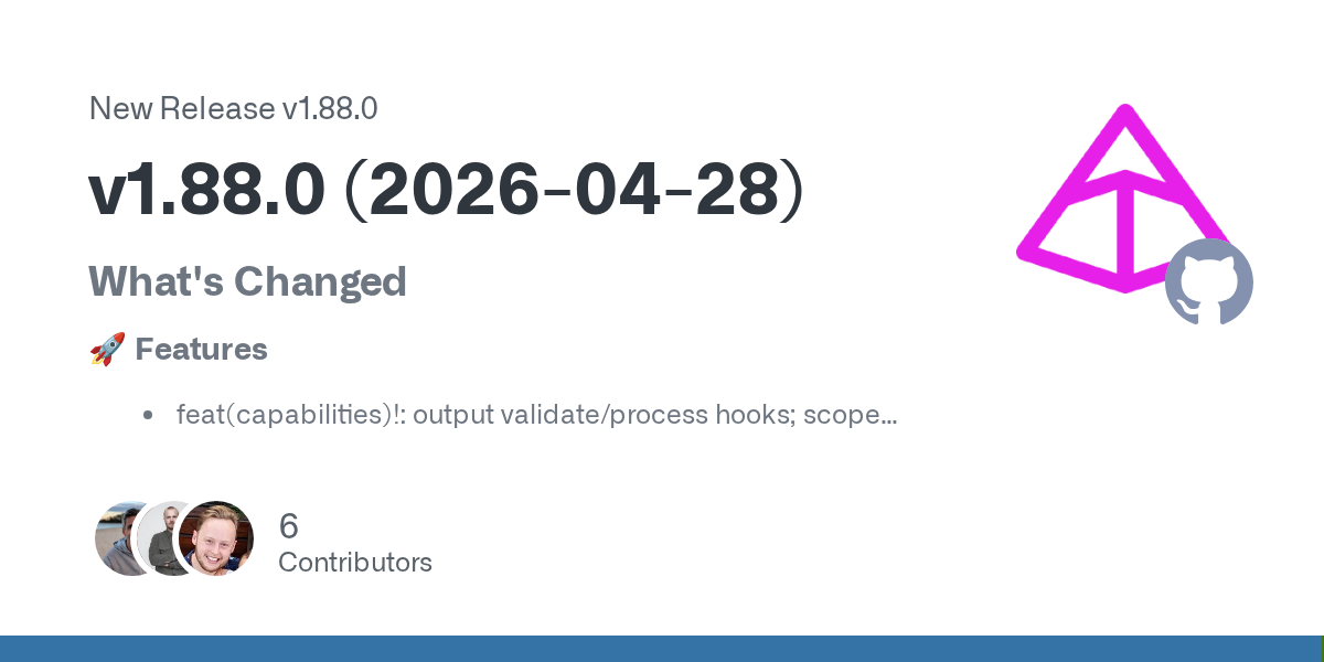 PydanticAI 1.88.0 Turns Output Validation Into a First-Class Capability, Which Is Exactly Where Typed Agent Frameworks Need to Be Stronger