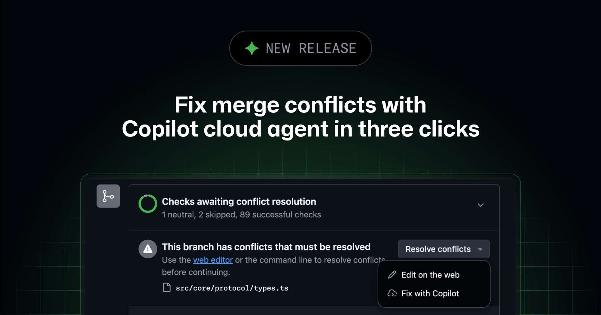 GitHub Turns Merge-Conflict Cleanup Into a One-Click Cloud-Agent Workflow
