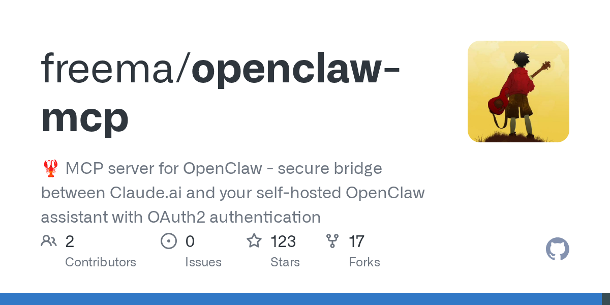 openclaw-mcp: Secure MCP Bridge Between Claude.ai and Your Self-Hosted OpenClaw