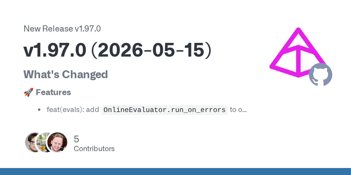 Pydantic AI 1.97 Makes Failure Evals and MCP Boundaries the Pre-v2 Story
