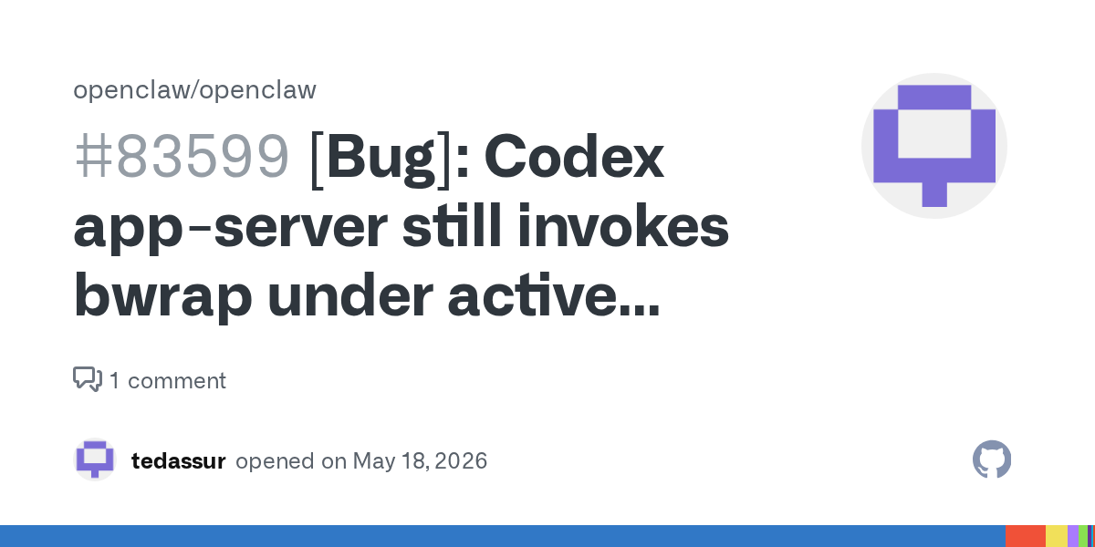 Codex-in-Docker Still Trips Over bwrap Because Sandbox Layers Need a Contract