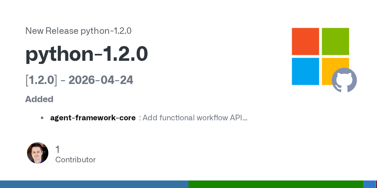 Microsoft Agent Framework 1.2.0 Says the Next Framework War Is About Runtime Interop, Not Just Agent Abstractions