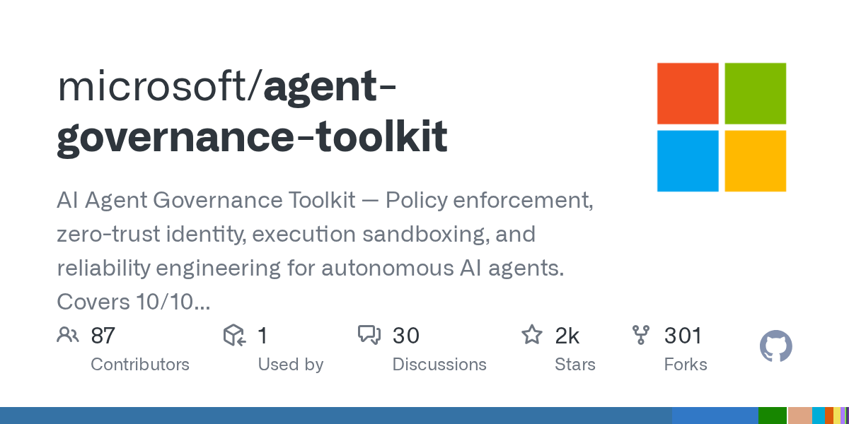 Microsoft Agent Governance Toolkit Moves Agent Security Into the Middleware Path Where It Belongs
