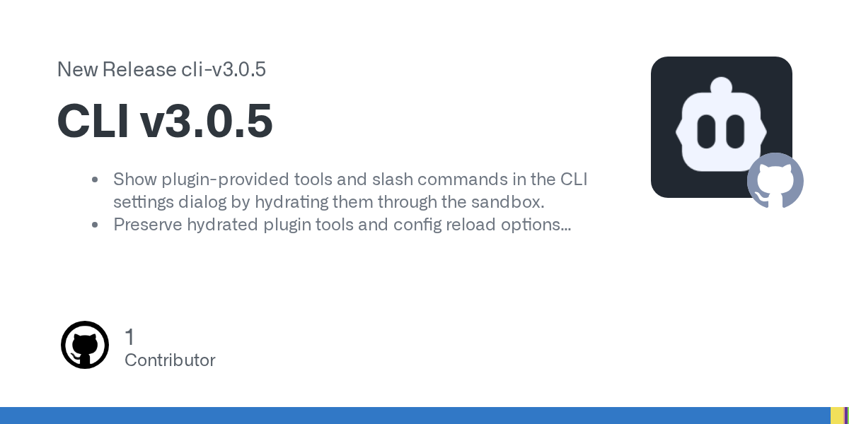 Cline CLI v3.0.5 Shows Plugin Visibility Is Agent Runtime Governance