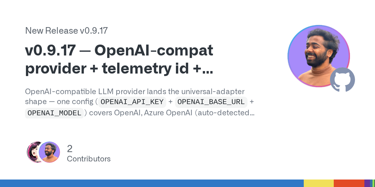 agentmemory v0.9.17 Makes Persistent Agent Memory Less Tied to One Model Vendor