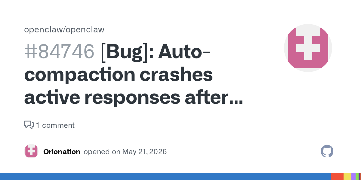 Auto-Compaction Is Crashing Active OpenClaw Replies Because the Lock Contract Changed Under It