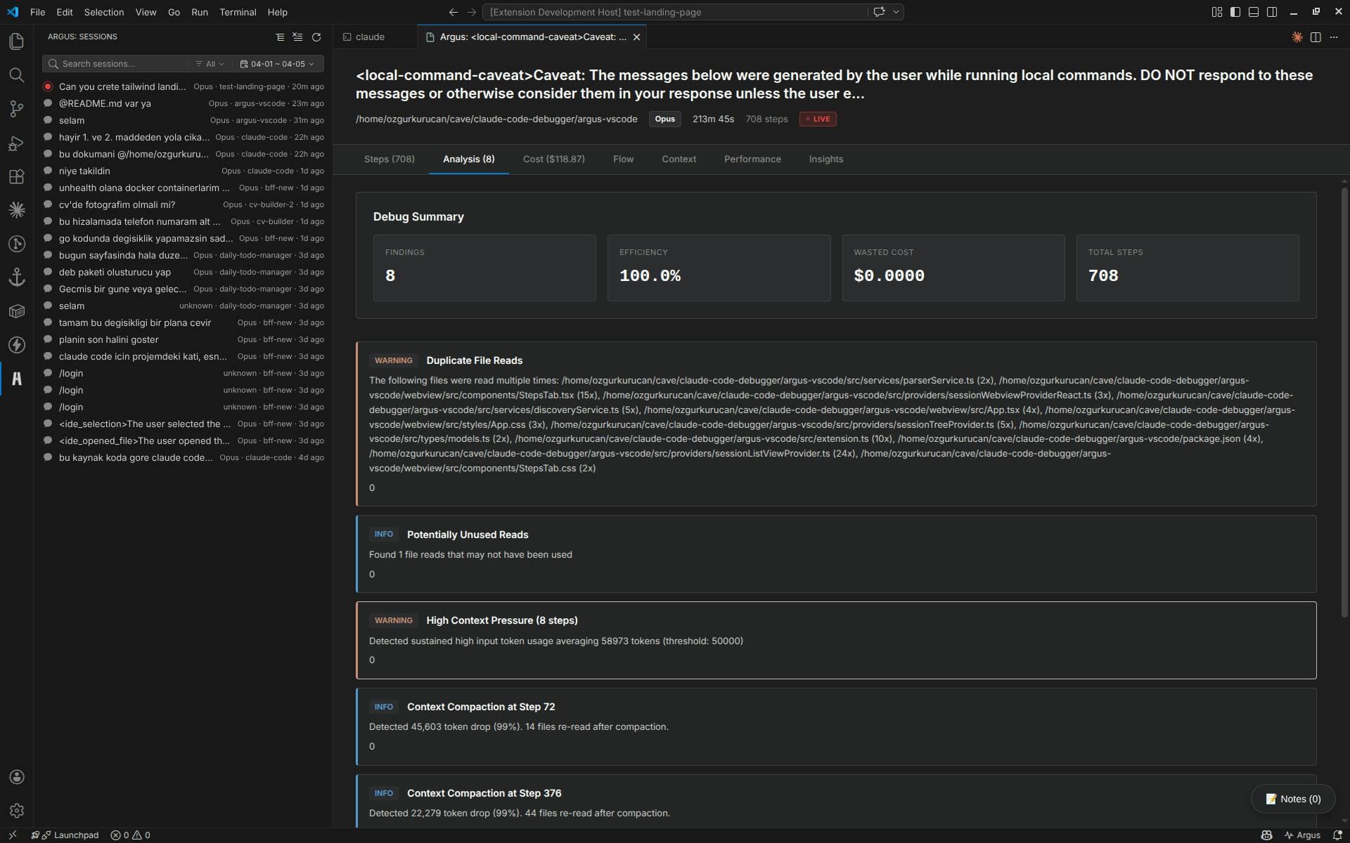 Argus Makes Claude Code Telemetry a Developer-Visible Surface, Not a Billing Surprise