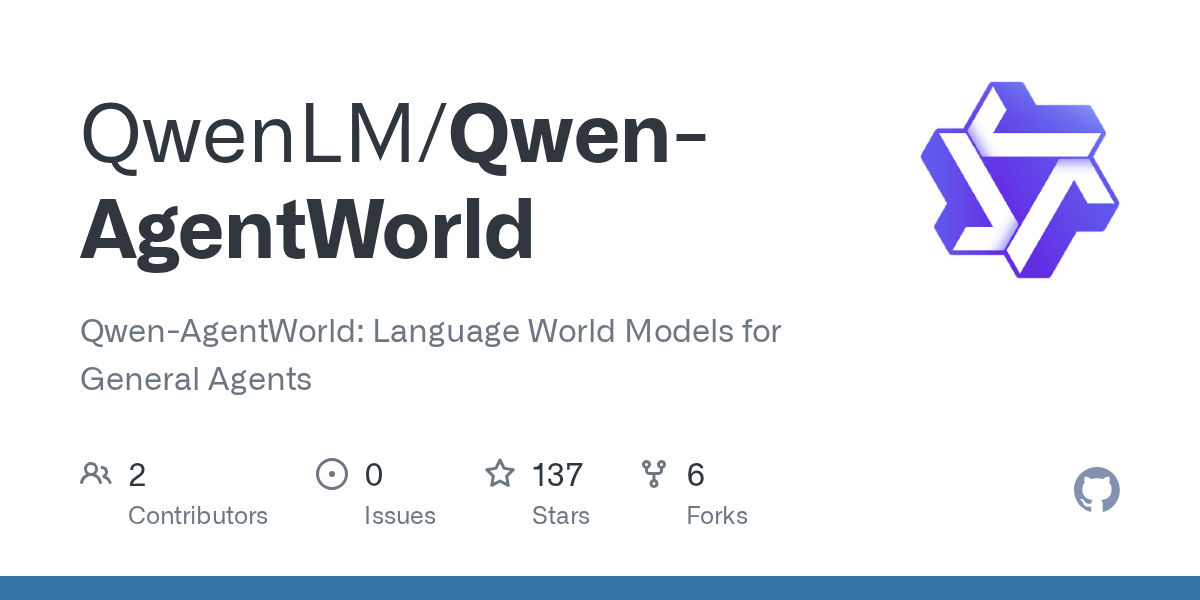 Qwen-AgentWorld Turns World Models Into a Coding-Agent Runtime Primitive
