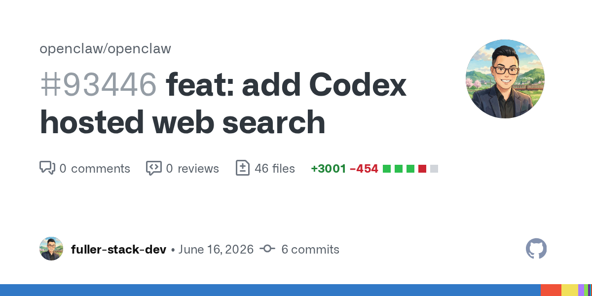 OpenClaw Turns Codex Hosted Search Into a Bounded Tool Provider Instead of a Whole-Agent Commitment