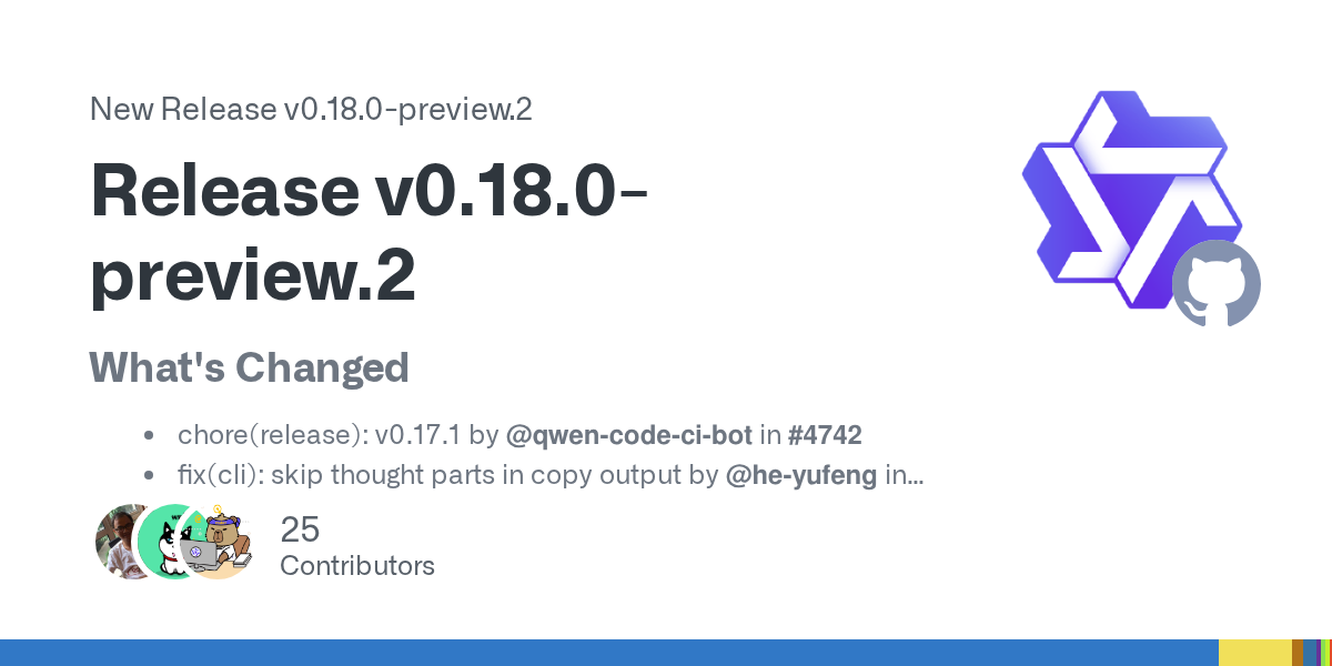 Qwen Code 0.18 Preview 2 Turns Agentic Coding Into an Orchestration Problem