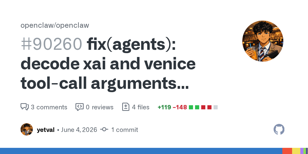 OpenClaw's xAI/Venice Tool-Call Fix Is a Byte-Level Reminder That Agent Safety Starts Before the Tool Runs