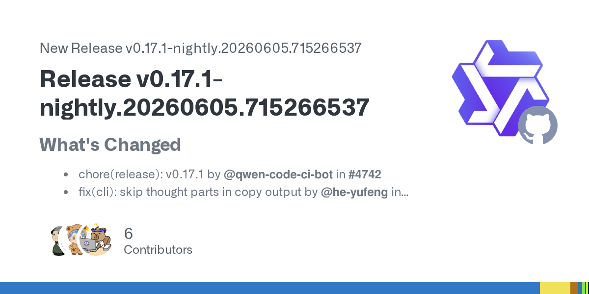 Qwen Code’s June 5 Nightly Hardens the Installer Because Local Agents Are Supply-Chain Software Now