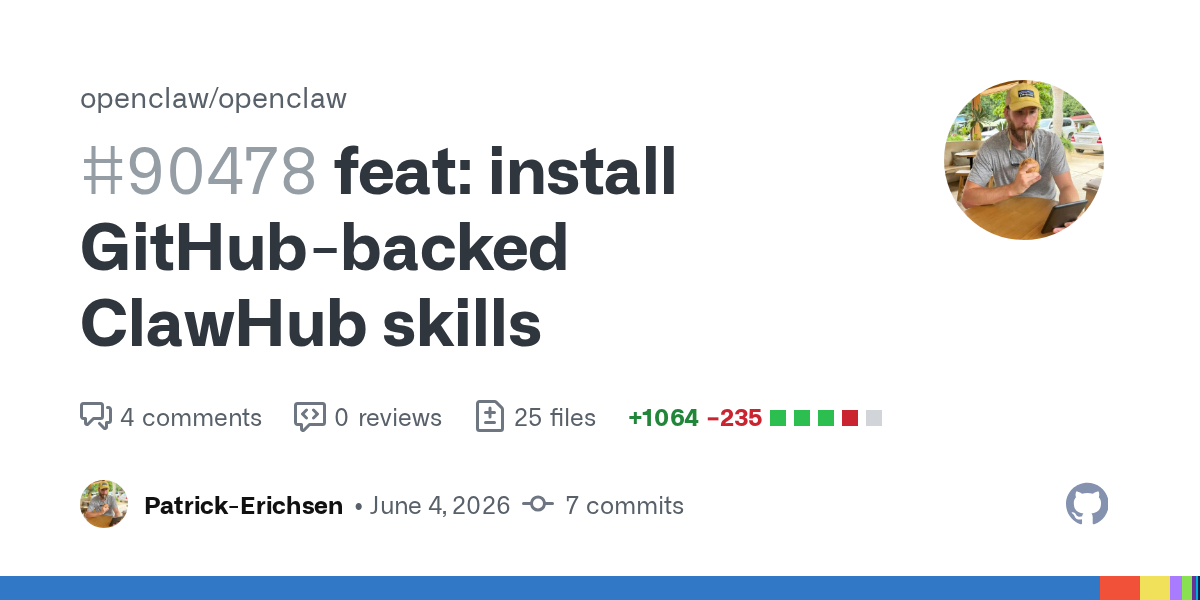 GitHub-Backed ClawHub Installs Make Skills Easier to Ship — and Put Provenance Back on the Critical Path