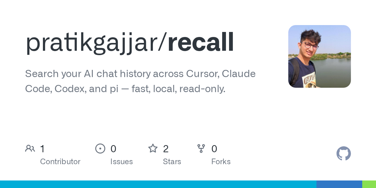 Recall Makes Agent Memory Boring: Search the Chats You Already Have, Don’t Invent a Second Brain