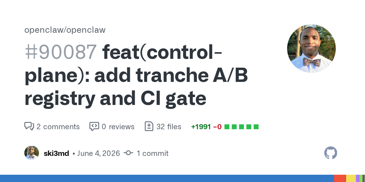 OpenClaw’s Control-Plane Registry PR Is Early, But the Direction Is Right