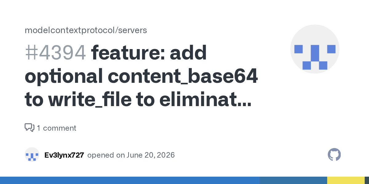 MCP’s write_file Escaping Problem Is Really a Tool-Call Serialization Tax