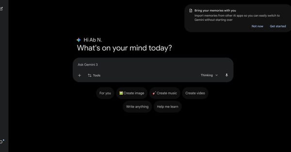 Gemini Can Now Import Your Chat History and Memory From ChatGPT and Claude