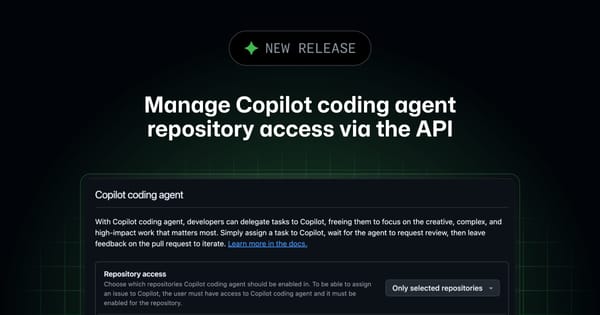 Manage Copilot Coding Agent Repository Access via the API