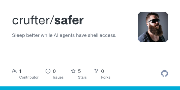 Safer Treats Agent Shell Access Like a Capability Problem, Which Is Exactly the Right Instinct Right Now