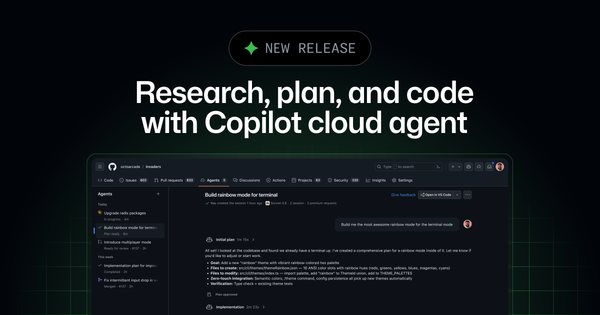 GitHub Copilot Cloud Agent Expands Beyond PRs: Now Branches, Plans, and Deep Codebase Research