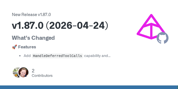 PydanticAI 1.87.0 Is a Bet That Agent Frameworks Need Better Middleware, Not More Marketing