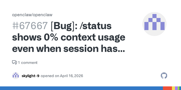 Agent Status Pages Are Useless If They Lie About Context Pressure