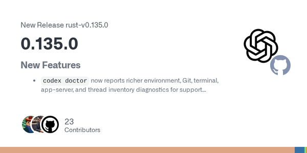 Codex 0.135 Makes Diagnostics and Permission Profiles First-Class Agent Infrastructure