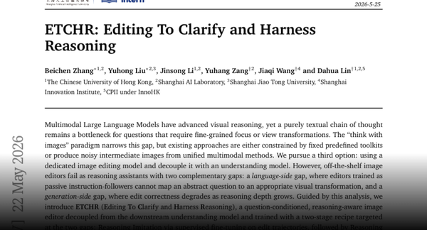 ETCHR Says Multimodal Models Should Stop Pretending Text Is Enough for Visual Reasoning