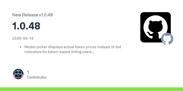 Copilot CLI 1.0.48 Is a Small Release With a Big Governance Tell: Prices, Context, MCP, and ACP Have To Be Visible