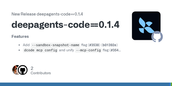 Deep Agents Code 0.1.4 Adds an Interpreter — and Draws a Sharper Line Between Tools, REPLs, and Sandboxes