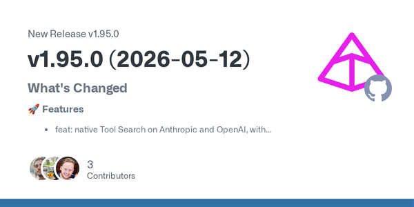 Pydantic AI 1.95.0 Turns Tool Search Into a First-Class Agent Primitive