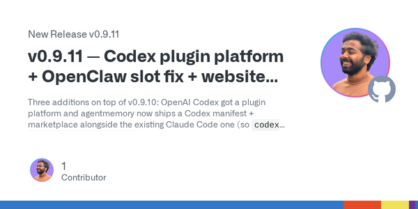 AgentMemory 0.9.11 Shows the Agent Plugin Format War Is Really About Portable Authority
