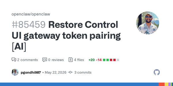 Control UI Token Pairing Shows the Cost of Security Fixes That Break Local Trust Paths
