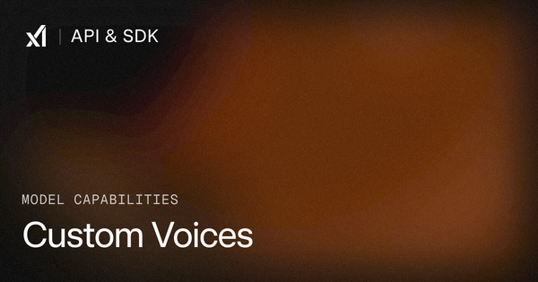 xAI Custom Voices Turns Voice Cloning Into API Surface Area