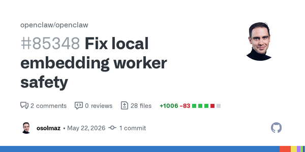 Local Embeddings Should Not Be Able to Take Down the Agent Runtime