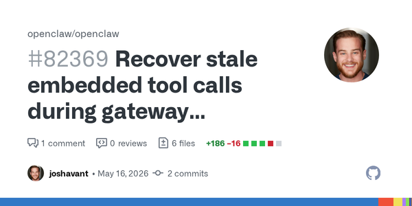 OpenClaw’s Stuck-Tool Recovery Patch Is the Kind of Runtime Observability Agents Actually Need