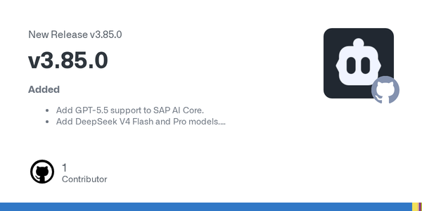 Cline v3.85.0 Turns Model Support Into Runtime Routing Work