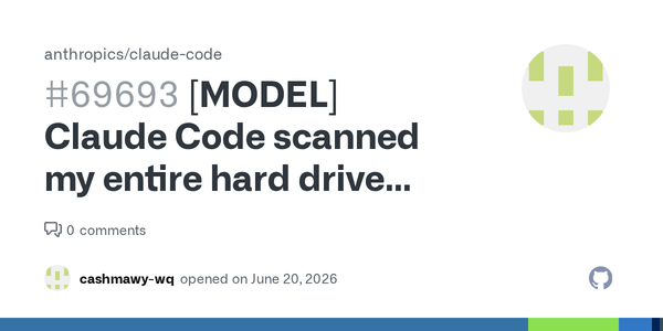 A Claude Code Whole-Drive Complaint Exposes the Read-Permission Gap