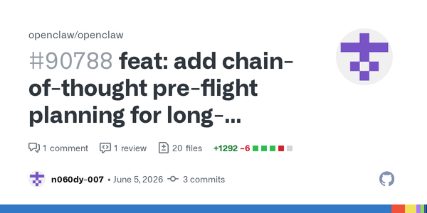 OpenClaw's Long-Running Goal PR Shows Why Planning Becomes Product Surface the Moment It Persists