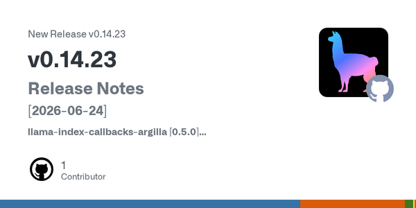LlamaIndex 0.14.23 Makes Multimodal RAG Less Like a Side Quest