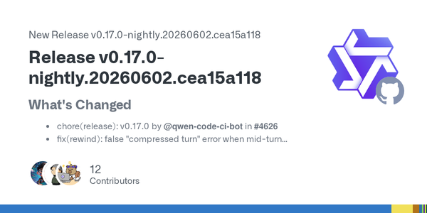 Qwen Code’s June 2 Nightly Fixes the Boring Failures That Decide Whether Agents Survive Real Repos