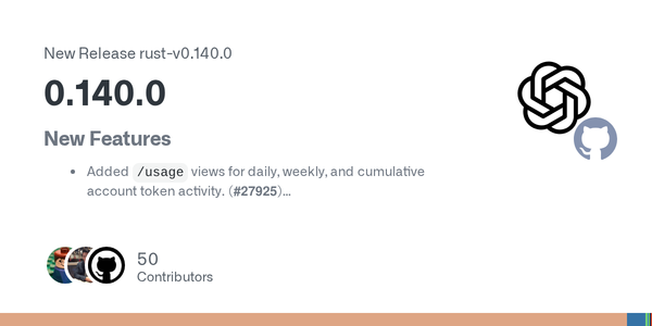 Codex 0.140.0 Turns Claude Code Migration and Token Usage Into First-Class Product Surfaces