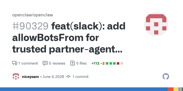 OpenClaw's Slack allowBotsFrom Is a Small Config Key With a Big Multi-Agent Governance Point