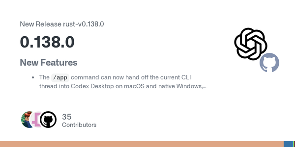 Codex 0.138.0 Turns the CLI Into an App-Server Control Plane