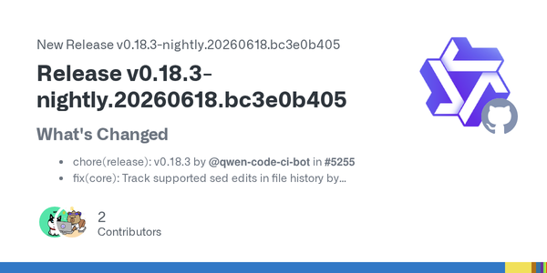 Qwen Code’s Nightly Makes sed -i Accountable